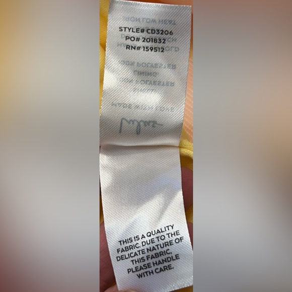 NWT Lulus Meet for Tea Yellow Jacquard Bustier Midi Dress with Pockets, Large - Picture 15 of 16